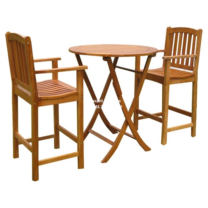 Set Meja Makan Teras Kayu Blaser Set Meja Makan Teras Kayu Blaser