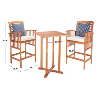 Set Meja Makan Teras Kayu Eastford 