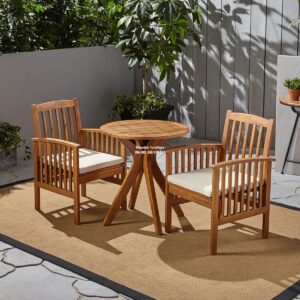 Set Meja Makan Teras Kayu Jati Figgs