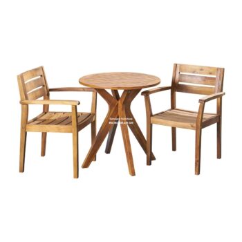 Set Meja Makan Teras Minimalis Kayu Mystic