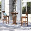Set Meja Makan Teras Istimewa Kayu Trumann