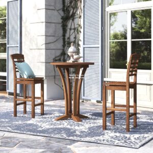 Set Meja Makan Teras Istimewa Kayu Trumann