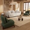 Set Ruang Tamu Boucle Modern Keiven