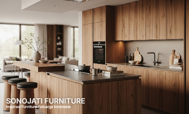 kitchen set jati minimalis