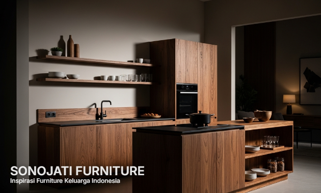 kitchen set jati minimalis