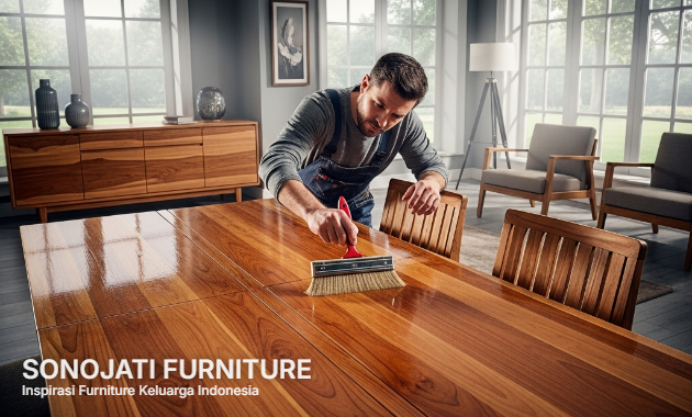 finishing ulang furniture jati