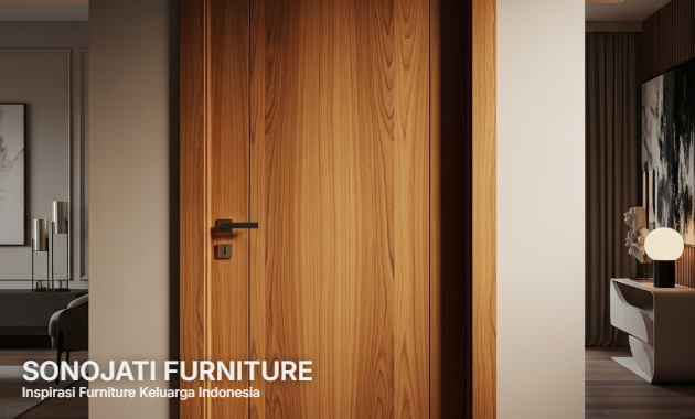pintu kayu jati tahan air
