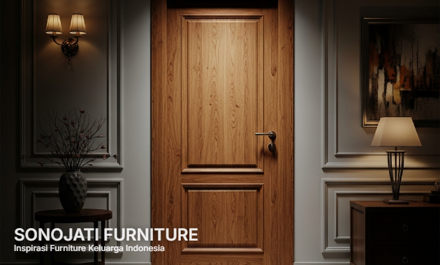 pintu kayu jati tahan air
