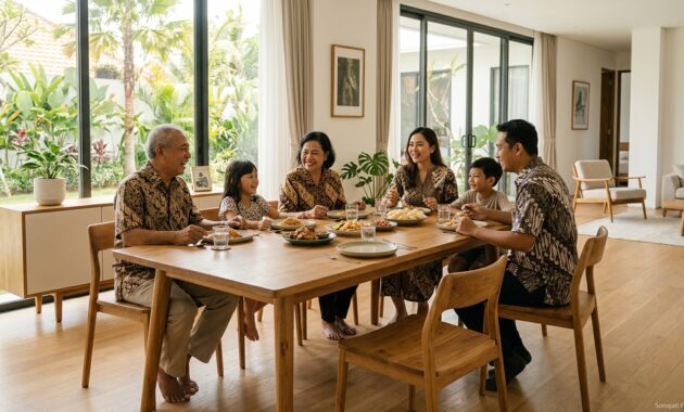 ukuran meja makan minimalis