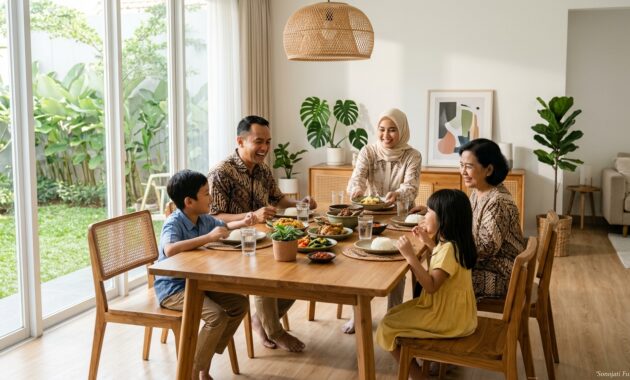 ukuran meja makan minimalis