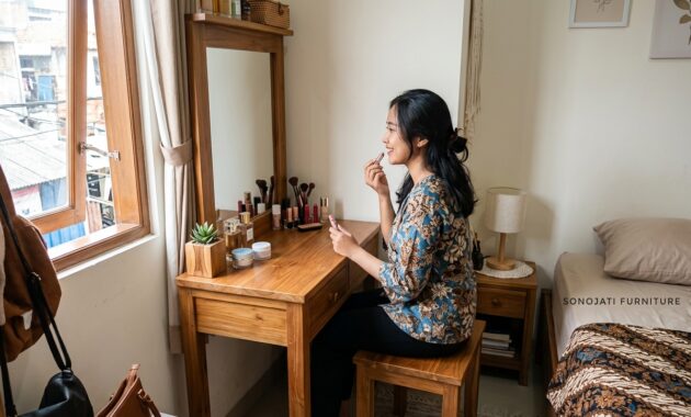 Meja Rias Kamar Sempit