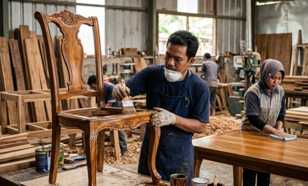 kualitas mebel finishing