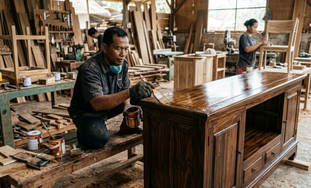 kualitas mebel finishing